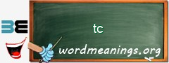 WordMeaning blackboard for tc